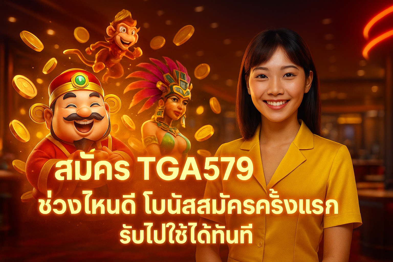 สมัคร TGA579 ช่วงไหนดี โบนัสสมัครครั้งแรกรับไปใช้ได้ทันที